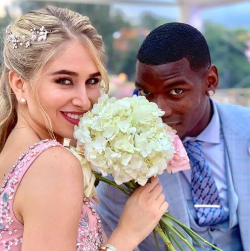 Yeo Pogba's son, Paul Pogba with his beautiful wife.